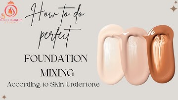 How to do Perfect Foundation Mixing according to Skin Tone | Beautify Makeup Studio