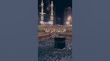 فَأَقِمْ وَجْهَكَ لِلدِّينِ حَنِيفًا ۚ فِطْرَتَ اللَّهِ || سورة الروم || علي جابر