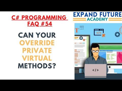 C# Programmers FAQ- 54 - Can you override private virtual methods in C#?#ExpandFutureAcademy #shorts