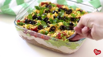 Healthy Seven Layer Dip | Vegetarian