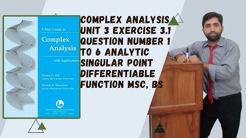 Math#3unit Complex Analysis EX#3.1 After watching thisvideo you haveno confusion about this exercise