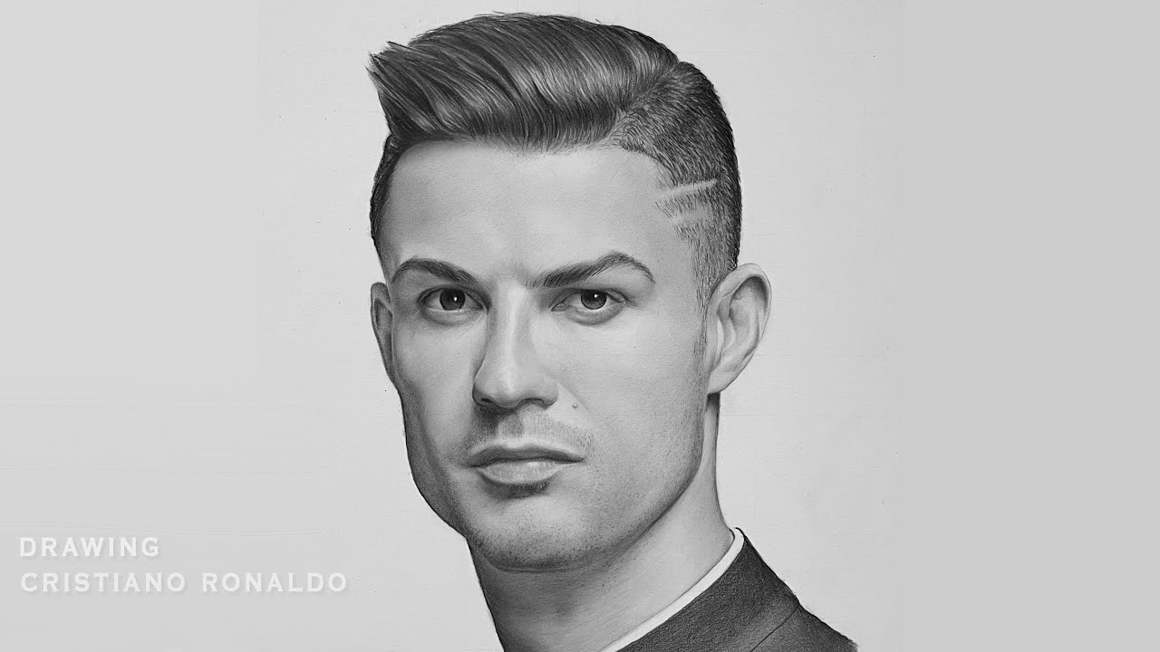 Cristiano Ronaldo Drawing Drawing by Opeyemi Okekunle | Saatchi Art