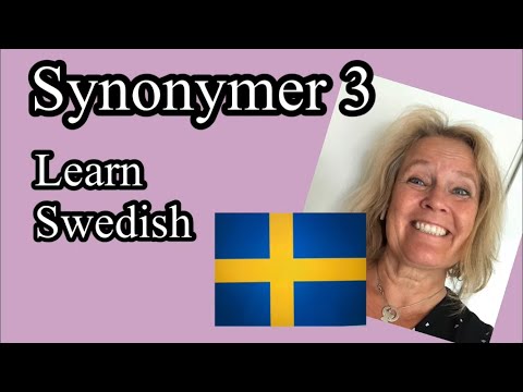 Learn Swedish - Synonyms 3  - Fantastic