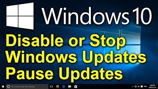 ✔️ Windows 10 - Stop or Disable Windows 10 Updates for a Set Time Period - Pause Automatic Updates