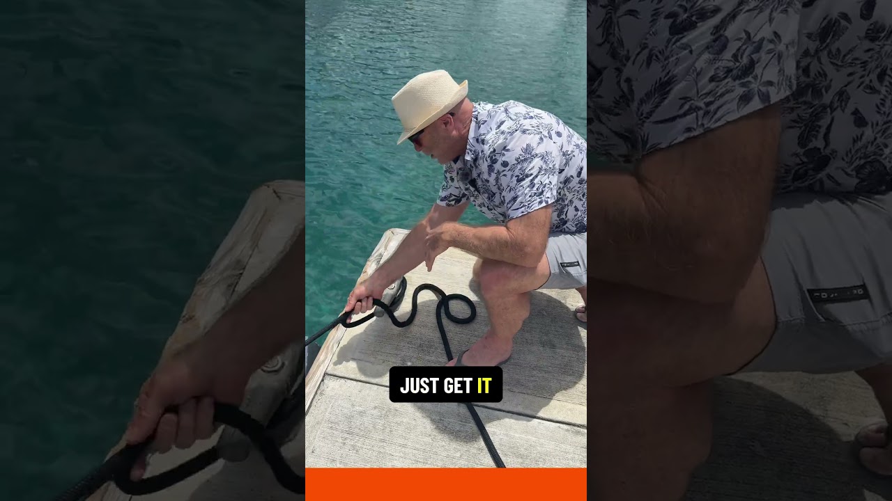 ⁣Quick Dockline advise for new crew members #sailing #boat #boating #yacht
