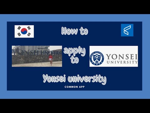 How to apply to a Korean college Yonsei!!!! 연세대학교 ~~~~~