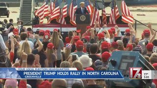 President Trump holds rally in Greenville