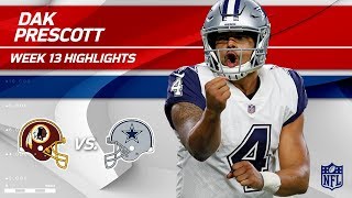 Dak Prescott Helps Get the Win w/ 2 TDs vs. Washington! | Redskins vs. Cowboys | Wk 13 Player HLs