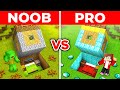 Jj and mikey noob vs pro secret underground base build battle in minecraft maizen