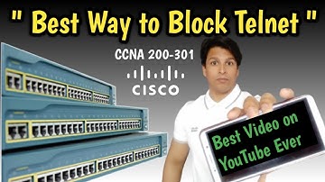 CCNA 200-301 Lecture -19 Allowing A "Single Host" to telnet in English CALL +91 9773038607 Online Cl