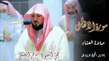 خشوع وطمأنينة وكُرد يلامس القلب من الشيخ ماهر المعيقلي من سورة الأنفال |صلاة العشاء 29 ذو الحجة 1443