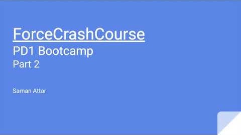 Salesforce Platform Developer Certification Bootcamp - Part 2, Data Modeling and Management