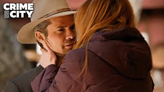 Carol Kisses Raylan For Luck | Justified (Timothy Olyphant, Rebecca Creskoff)