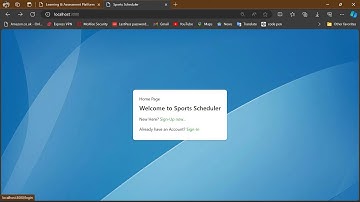 Sports Scheduler || Web-App || PostgreSQL