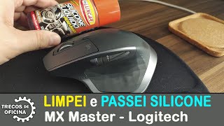 Como limpar equipamento emborrachado? Passei silicone no Mouse MX Master 2S da Logitech. Assista.