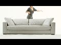 Capri fabric sofa from poly  bark