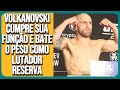 ALEXANDER VOLKANOVSKI BATEU O PESO COMO LUTADOR RESERVA PARA CHARLES VS ISLAM NO UFC 280