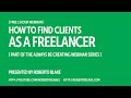 How to Find Clients as a Freelancer [Free Webinar]