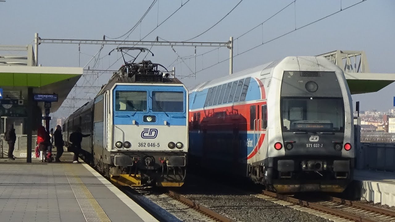 Vlaky - Praha-Zahradní město 8.2.2023