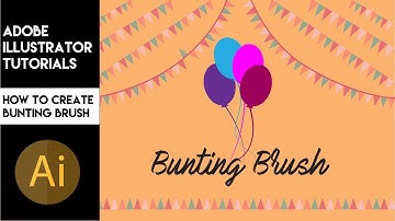 Adobe Illustrator Tutorials- How to create perfect Bunting brush in illustrator CC