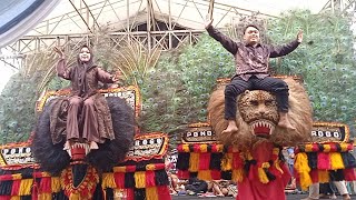 PENGANTIN NAIK REOG PONOROGO BERSAMA SENI BARONG MANUNGGAL ROSO //LIVE NGRAMBITAN JAPAH.