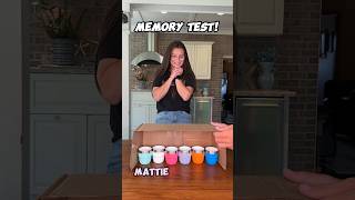 Who’s the best at the memory match game?? #familychallenge #matchgame