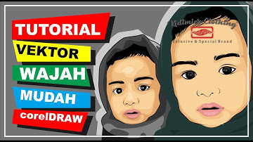 VEKTOR WAJAH MUDAH BAGI PEMULA corelDRAW-tutorial (kidtmier clothing)