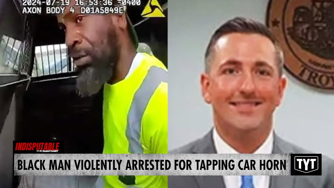 ⁣WATCH: Black Man Violently Arrested For 'Unlawfully' Tapping Car Horn