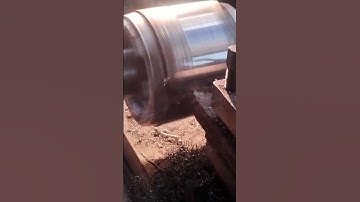 Lathe Machine Working | Turning of Bench Grinder Shaft | #automobile #indianmotors #beltgrinder