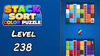 Stack Sort Color Puzzle Level 238 Walkthrough