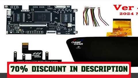 A must-have product! 2024 IPS V4.2 Pre-laminated OGS Screen MOD Kits For SEGA Game Gear Highlight