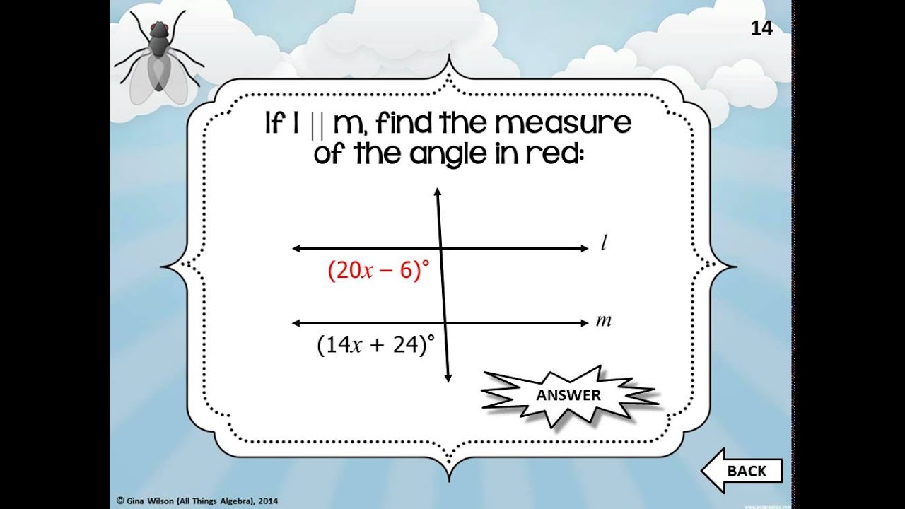 Elegant Parallel Lines Cut By A Transversal Coloring Activity Answers All Things Algebra - hd ...