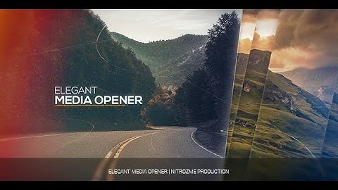 After Effects Template: Elegant Intro