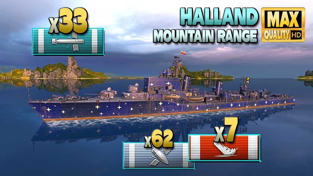 Эсминец Halland: Торпедный террор (x33) - World of Warships