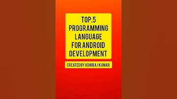 #shorts Top.5 programming languages for Android development 🔥📱..#trending shorts