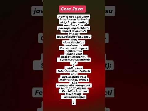 'Using Consumer Interface