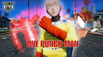 One Punch Man Mod in GTA 5 – Saitama Gameplay Preview [W.I.P.]