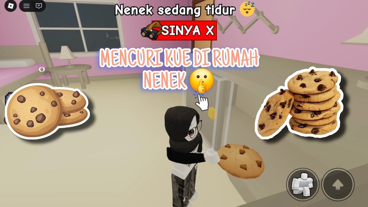 SSSTT JANGAN SAMPAI KETAHUAN MENCURI KUE DIRUMAH NENEK 🤫 || CURI KUE || ROBLOX