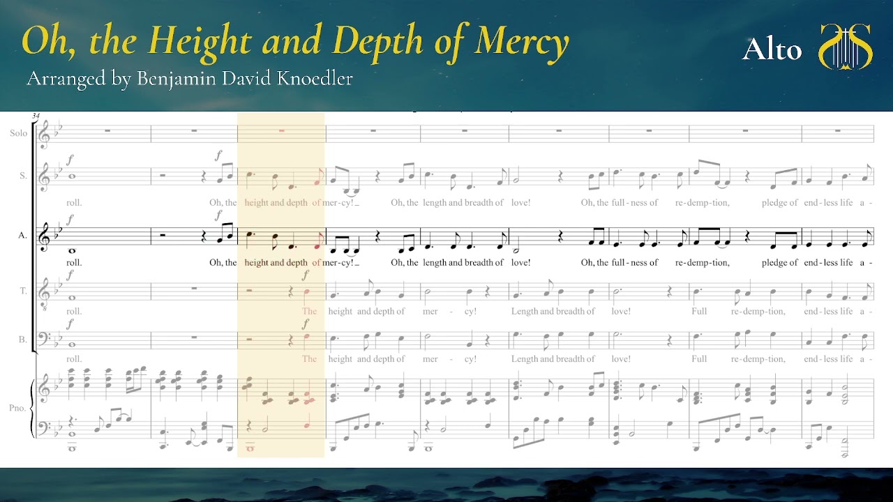 Oh, the Height and Depth of Mercy (The Wilds) - Alto