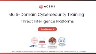 Cyber Threat Intelligence Platforms for SOC and Threat Hunting | ACSMI Cybersecurity Training