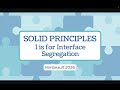 [5.4.I] ISP: Interface Segregation Principle Explained