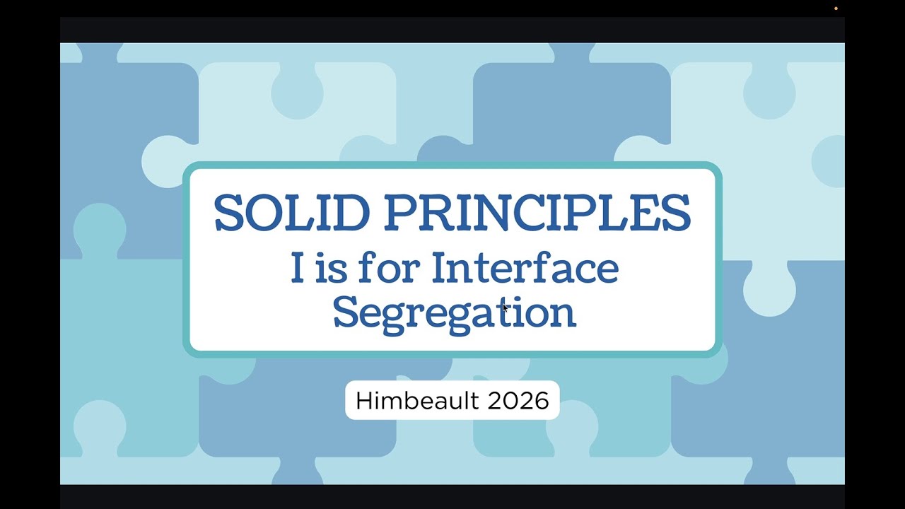 [5.4.I] ISP: Interface Segregation Principle Explained - YouTube