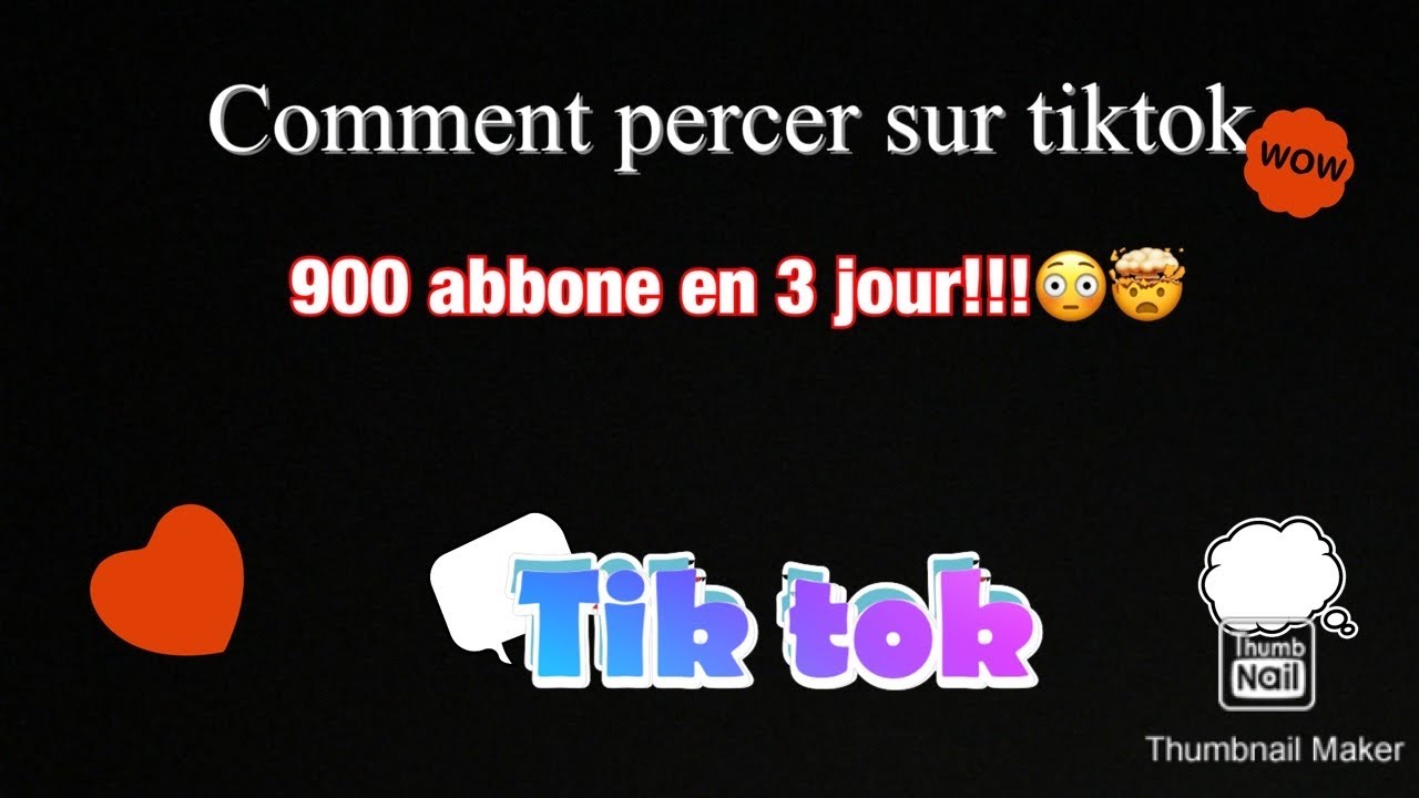 Comment percer  sur TikTok   YouTube