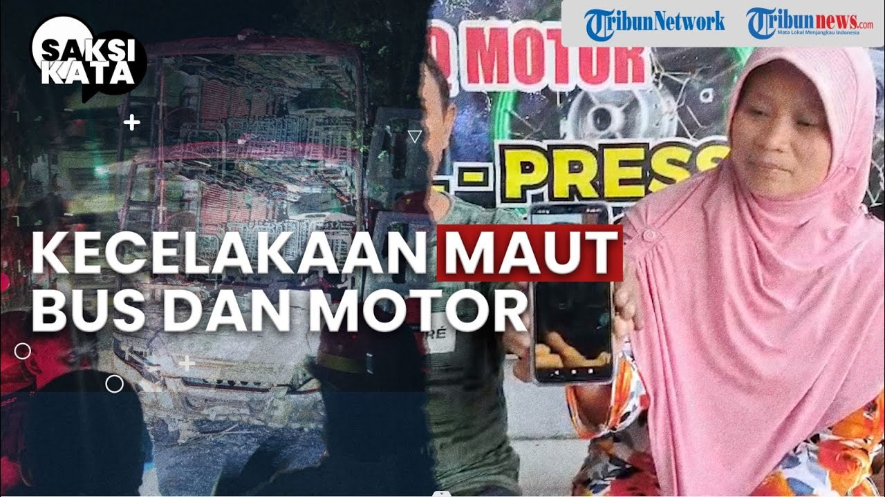 Kecelakaan Maut di Nganjuk, Bus dan Motor Hangus Terbakar, Satu Tewas - SAKSI KATA