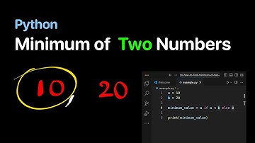 Python - Find Minimum of Two Numbers