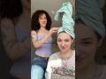 STYLING MY SISTERS CURLY HAIR!! #curlyhair #hairroutine