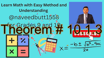 Math 9th class Chapter # 10, Theorem # 10.1.3