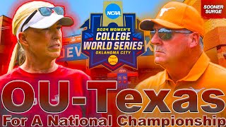 OU Softball: WCWS Game 1 Oklahoma vs Texas Preview