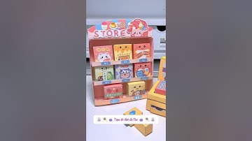 Cùng chị Thỏ làm Cửa hàng siêu thị mini コンビニ #tiemdochoi #diy #minidiy #handmade