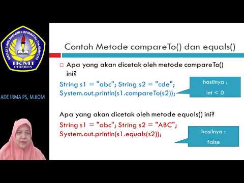 Video: Metode string mana yang digunakan untuk membandingkan dua string satu sama lain di C#?
